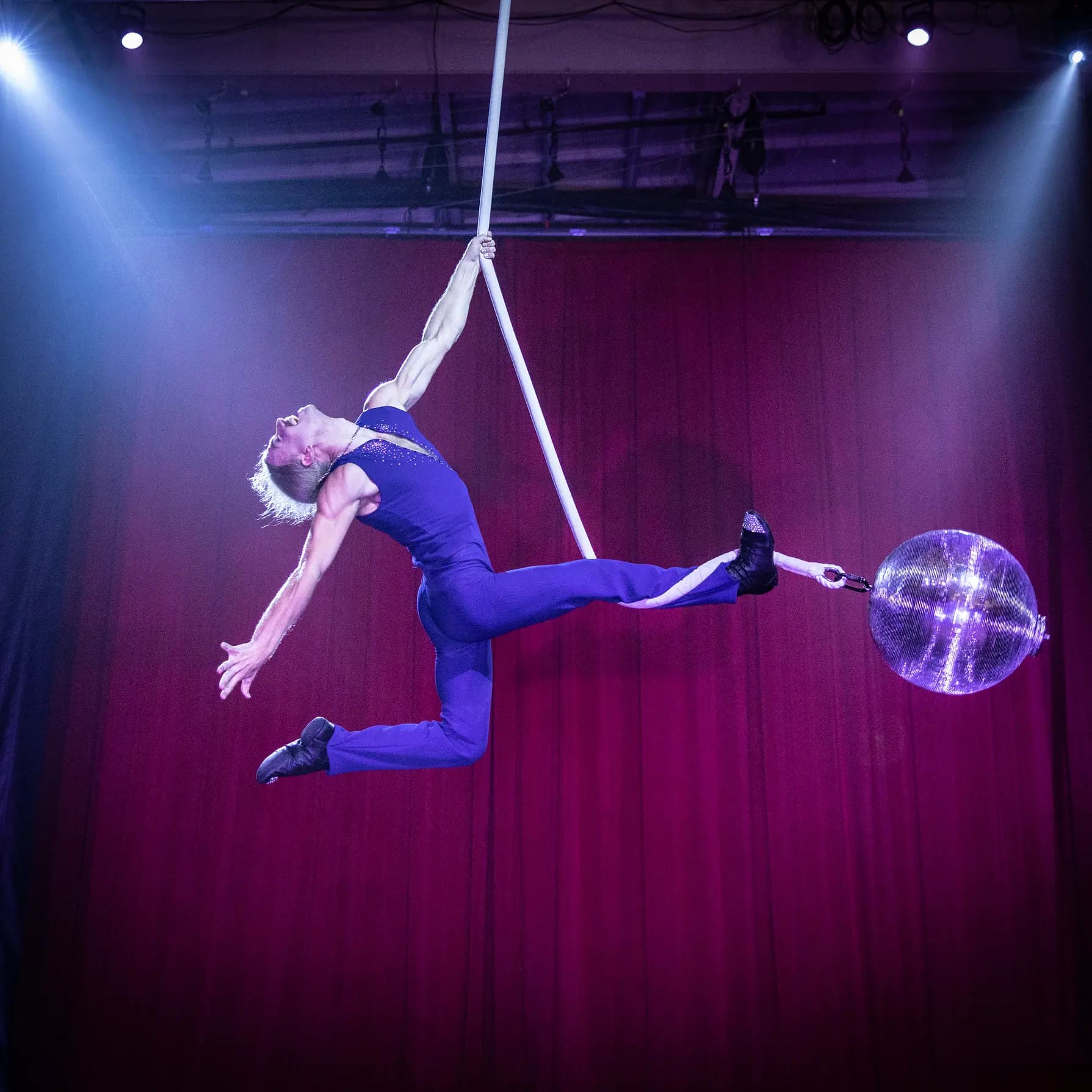 Garrett Allen performing disco act